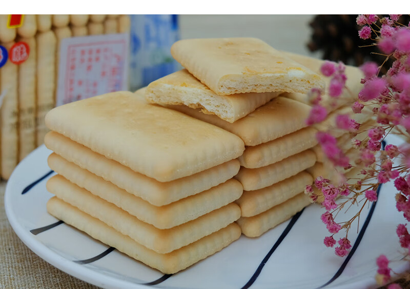 老式钙奶饼干韧性饼干80后怀旧零食老人特制牛奶早餐尝新1斤装