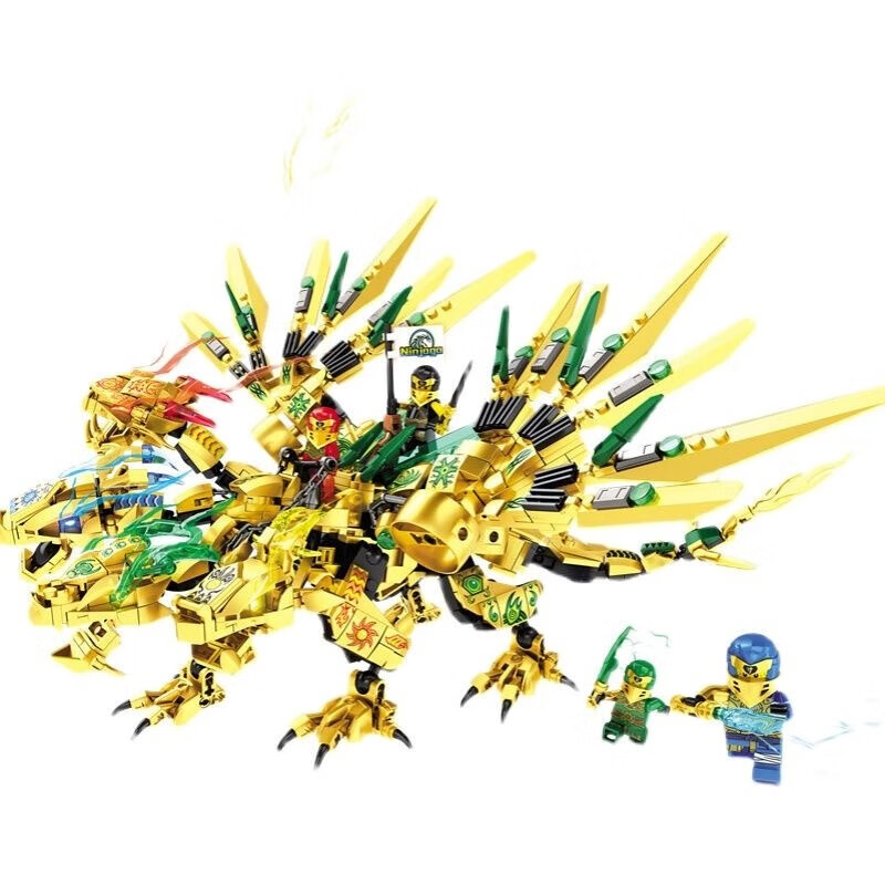乐高(lego)幻影忍者第14季巨龙拼装积木人仔男孩玩具 四头神龙 忍者12