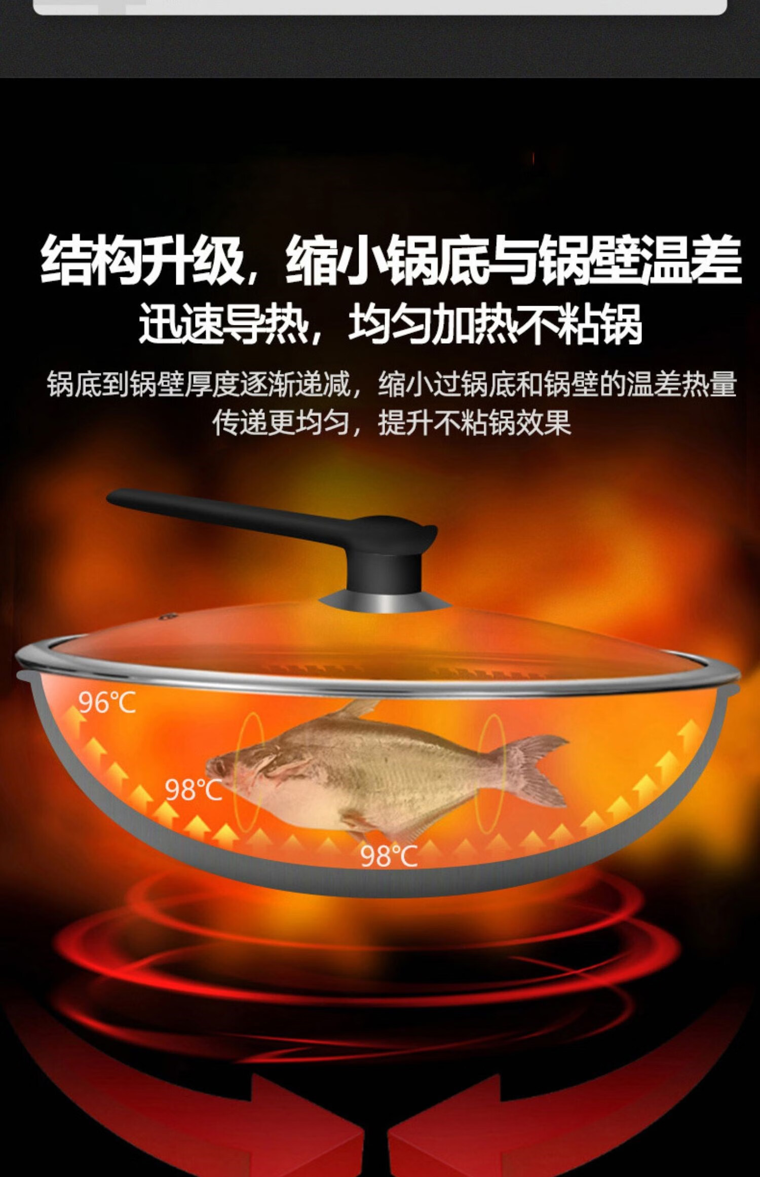 培俊 培俊 钛锅纯钛炒锅家用无涂层不粘锅轻便圆底炒菜锅钛合金锅燃气