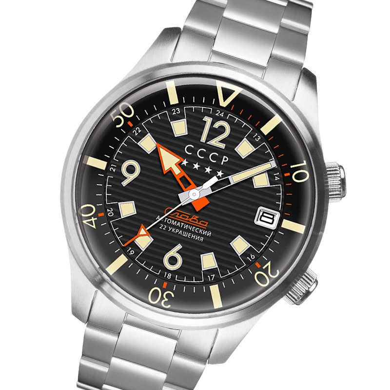 cccp男表spetsnaz系列时尚个性钢带多功能自动机械男士手表 cp-7068