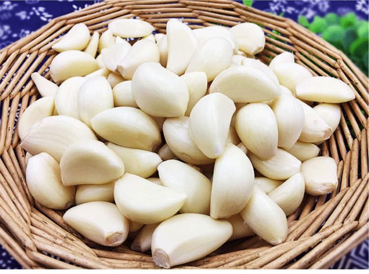 去皮剥皮蒜米山东济宁金乡特产2022年新鲜干大蒜子手工蒜瓣粒5斤