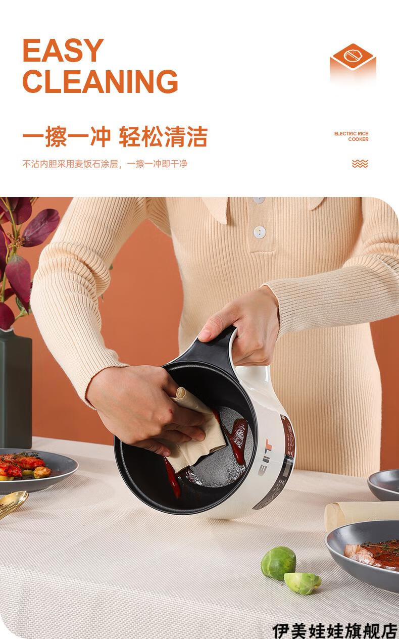 2022新款单人电压力锅 电饭锅小2人多功能家用小型1人单人蒸煮煲汤