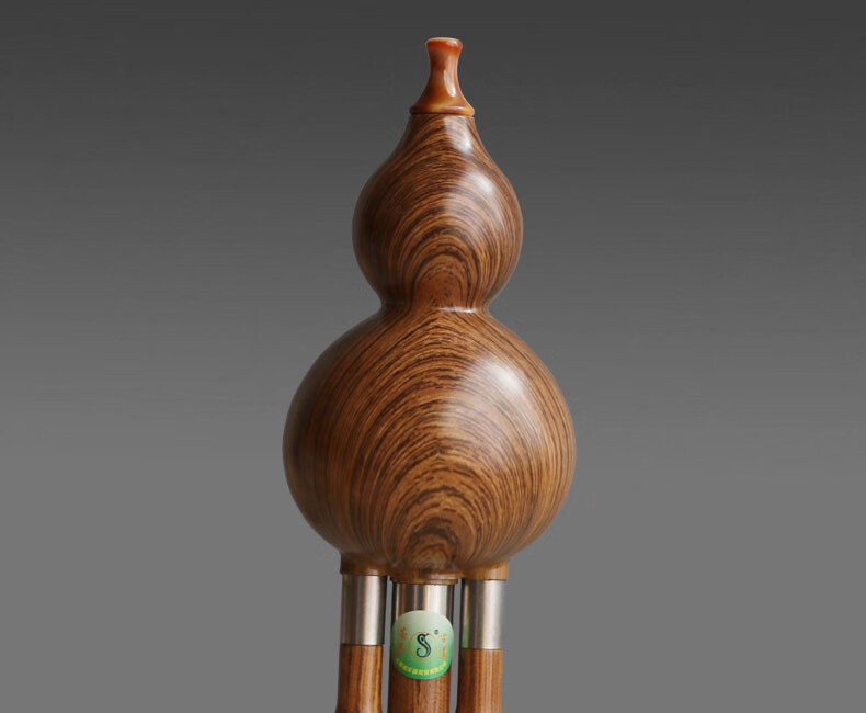【旗舰新品】蓝孔雀葫芦丝降b调七孔调 茶马古道仿檀木纹胶木葫芦丝c