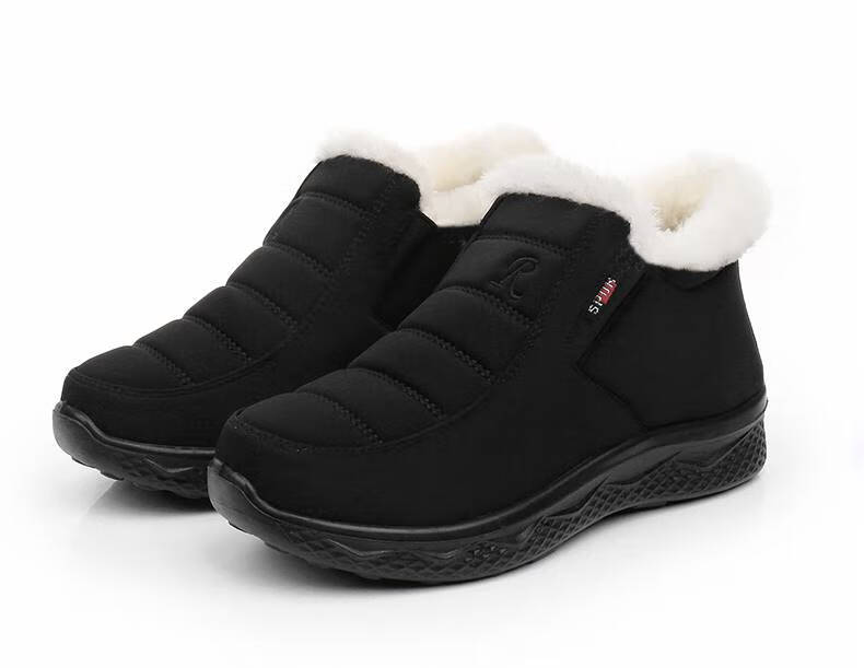 老年人冬季保暖老太太棉鞋80岁老人穿的鞋子加绒加厚老奶奶保温鞋老