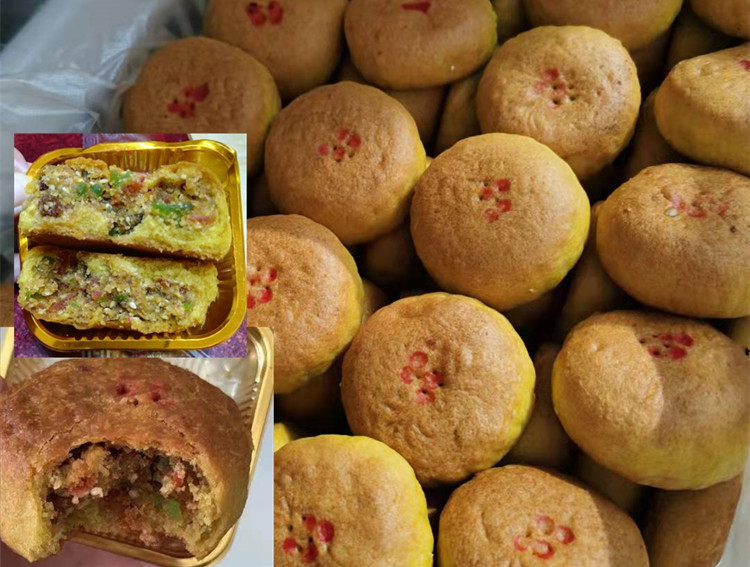 山西大同传统老式胡麻油月饼混糖月饼红糖饼手工月饼五仁月饼礼盒