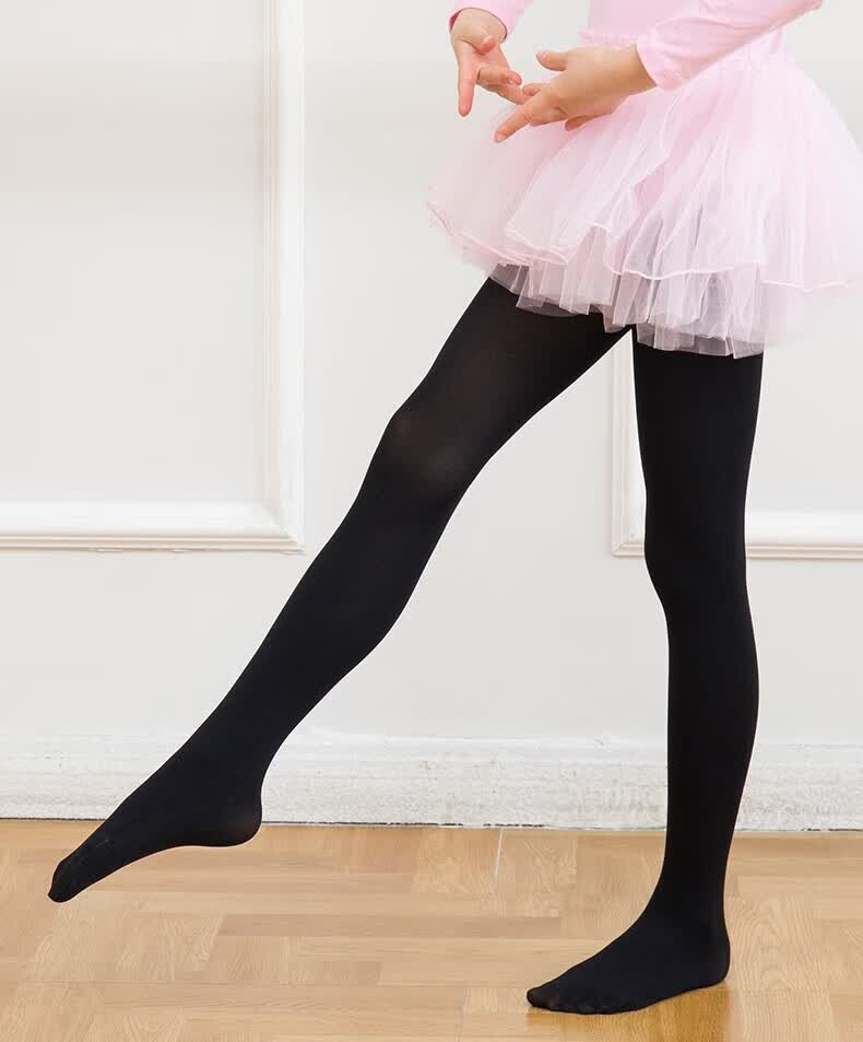 pbmr儿童黑丝儿童黑色打底袜春秋薄款舞蹈袜女童丝袜连裤袜学生袜春秋