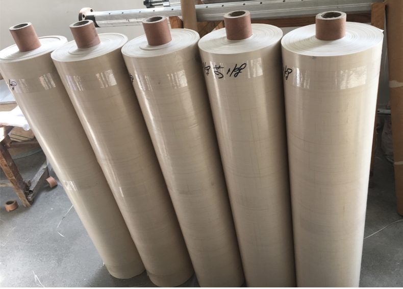 米黄色高温布聚四氟乙烯封口机铁氟龙漆油布绝缘布不沾隔热高温布s3