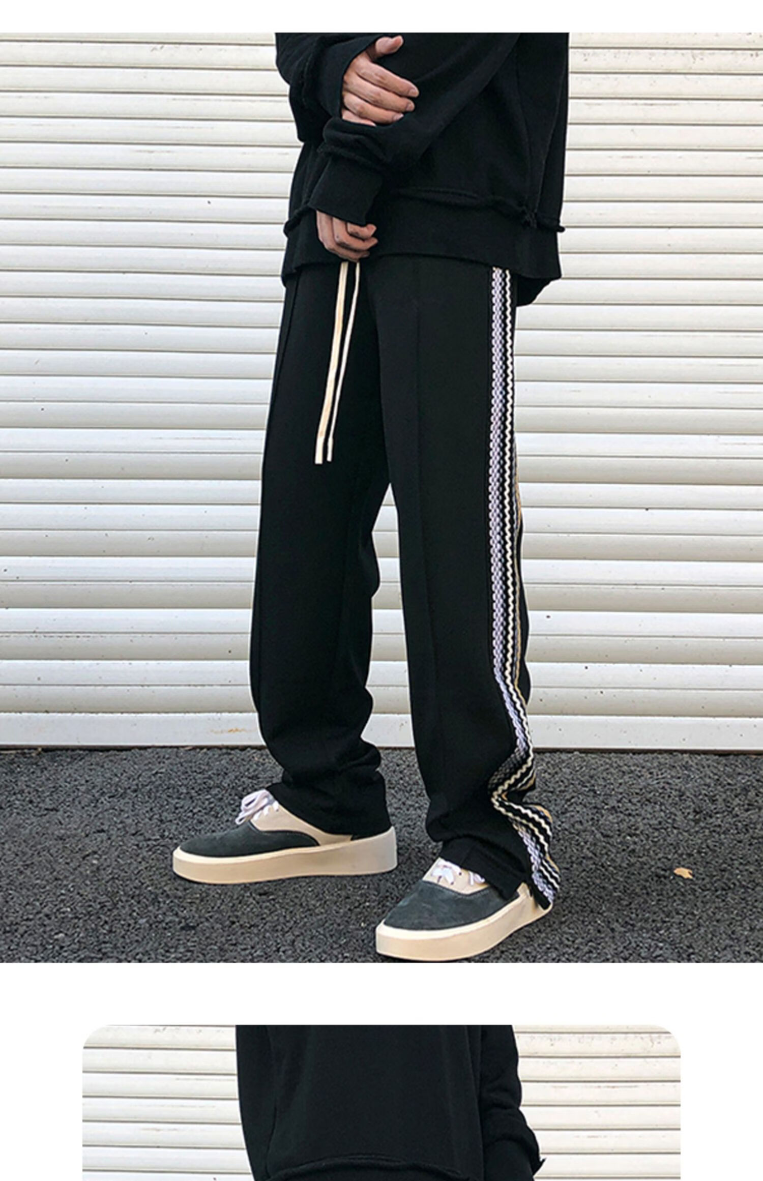 商场同款kingpally轻奢欧美vibe风裤子高街ins潮直筒拖地小众高级感男