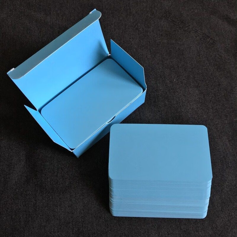 南山驹250g彩色空白卡片纸学生英语单词卡片生字拼音名片纸硬卡纸白黑