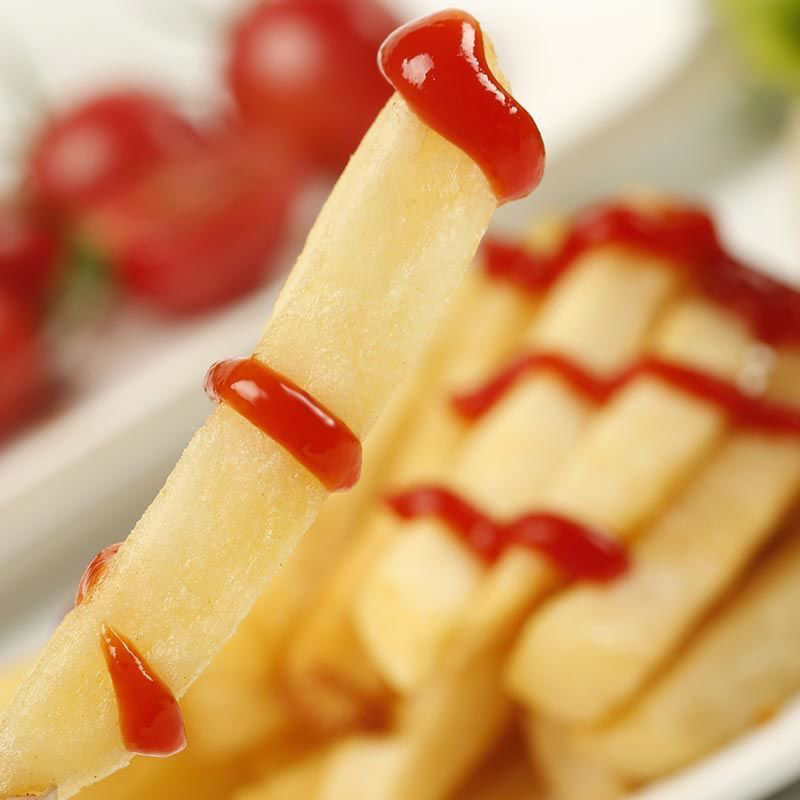 辛普劳粗薯条2kg家用14细薯38粗薯太阳谷薯条商用油炸冷冻半成品14