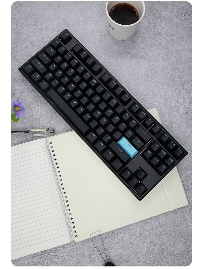 朗悦ducky吉利鸭魔力鸭mac红轴机械键盘电竞专用87108键无数字键标配