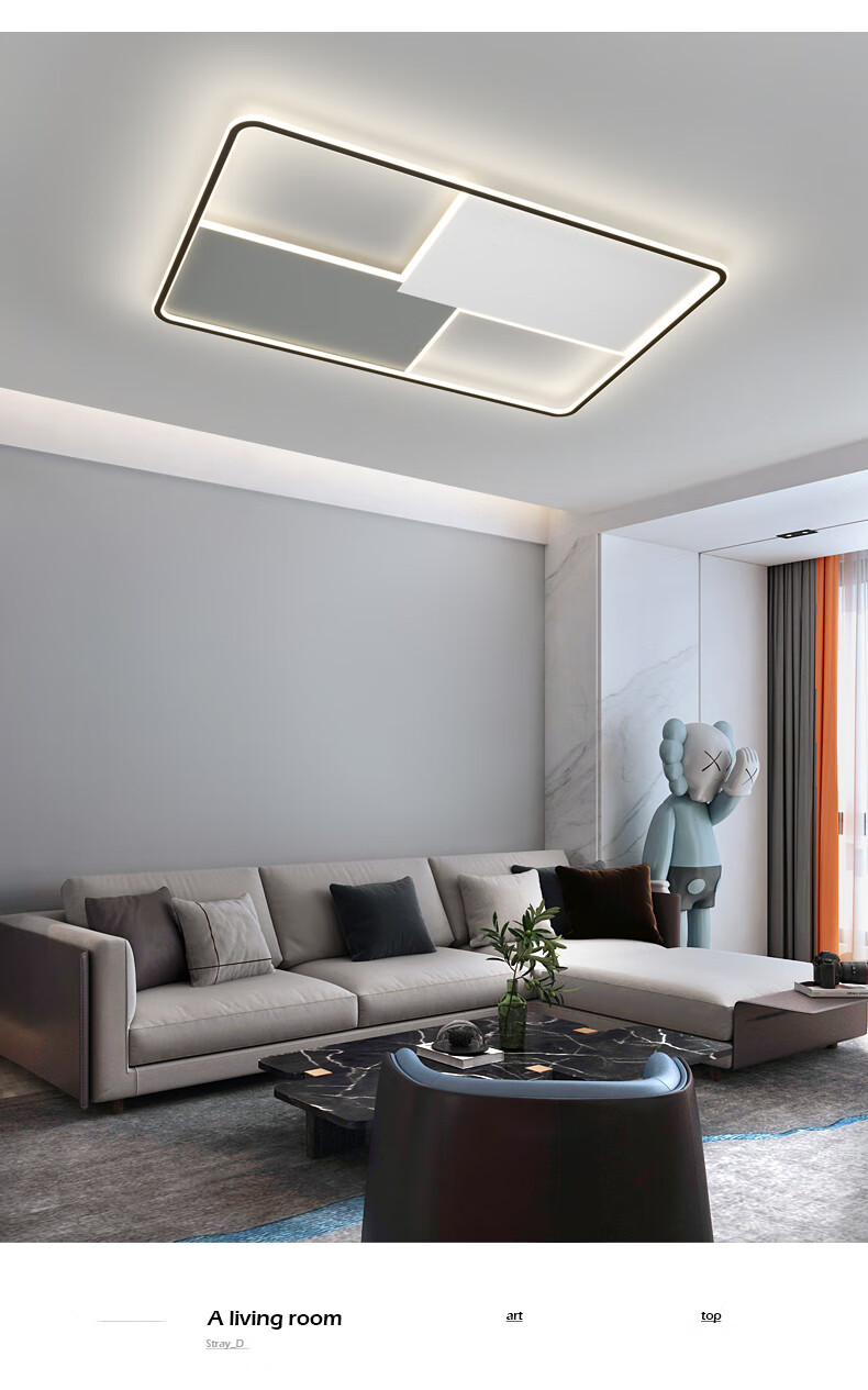 莱琪极简客厅灯轻奢现代简约大气超薄led吸顶灯设计师创意艺术2022