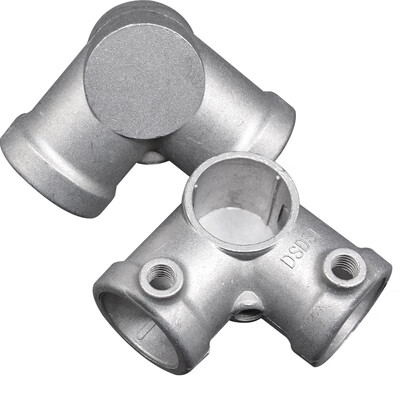 铝合金管件框架连接27扣件穿插25一寸管顶丝钢管连接扣件原色铝合金