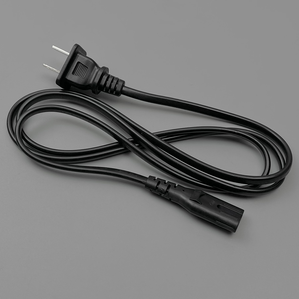 全新国内直插电子钢琴ac220v8字双孔电源线端口处连接线1.5米 两孔电