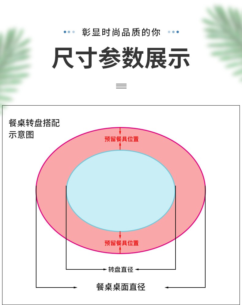 1米3桌子配多大转盘图片