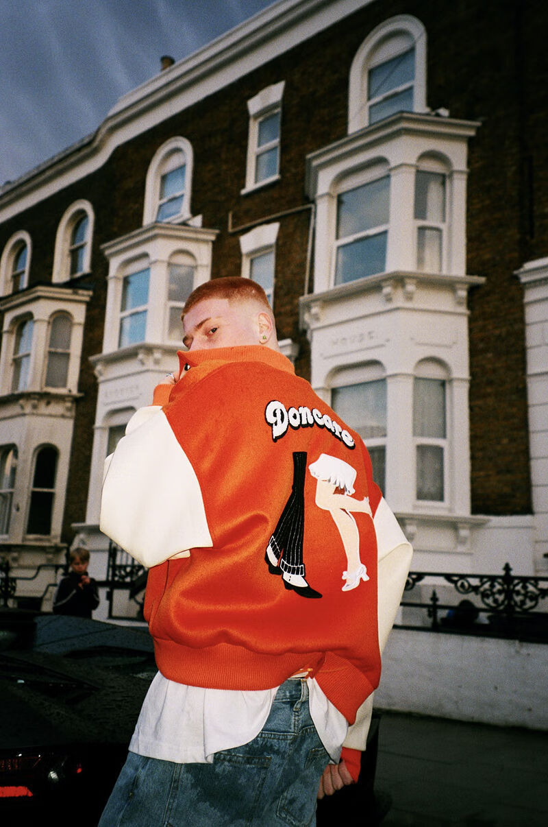 2022新款马思唯毛呢外套秋冬美式棒球服说唱fff联名afgk重工制作男装