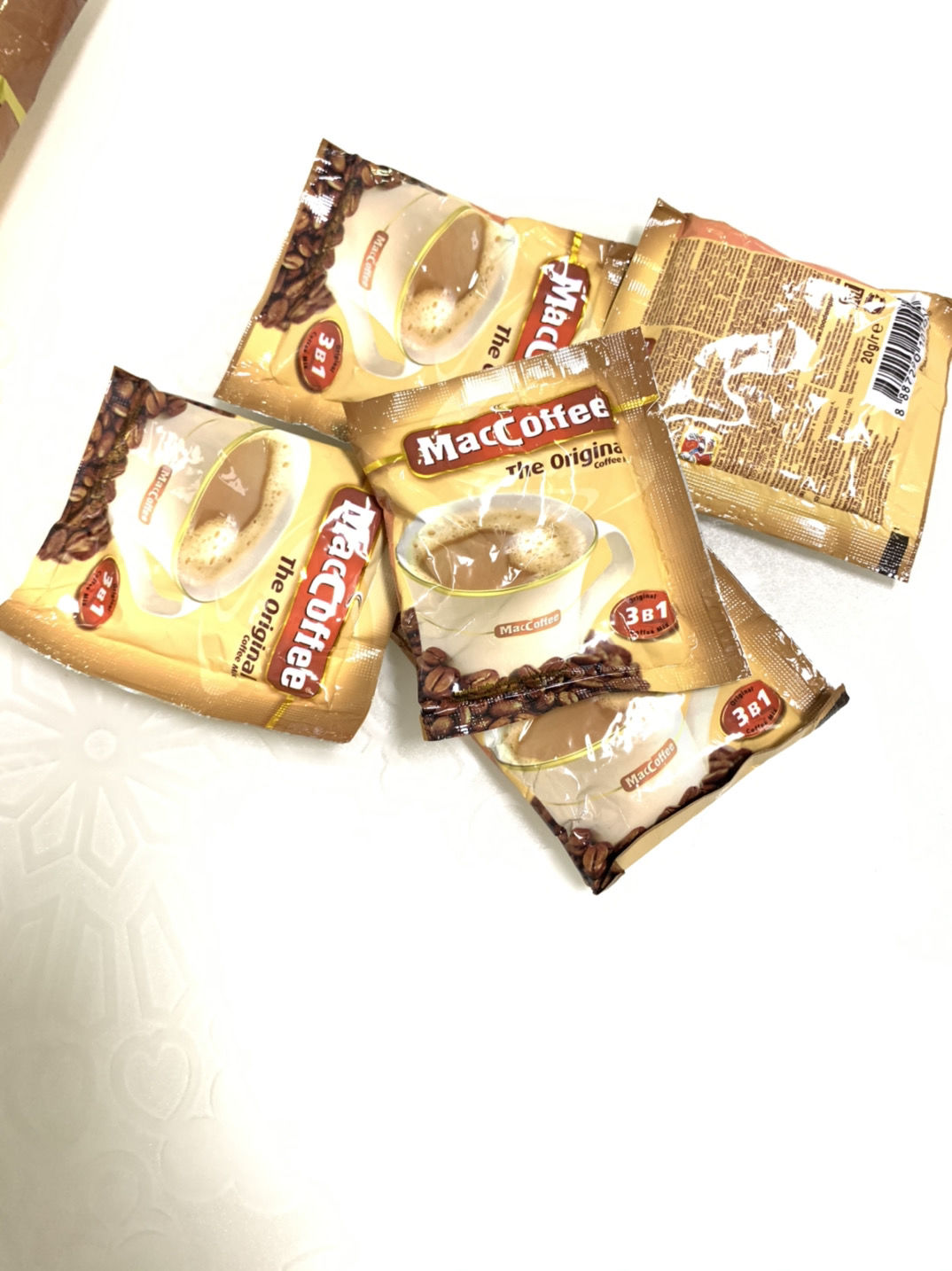 俄罗斯进口咖啡maccoffee三合一速溶咖啡50小袋1000克原包装50小包