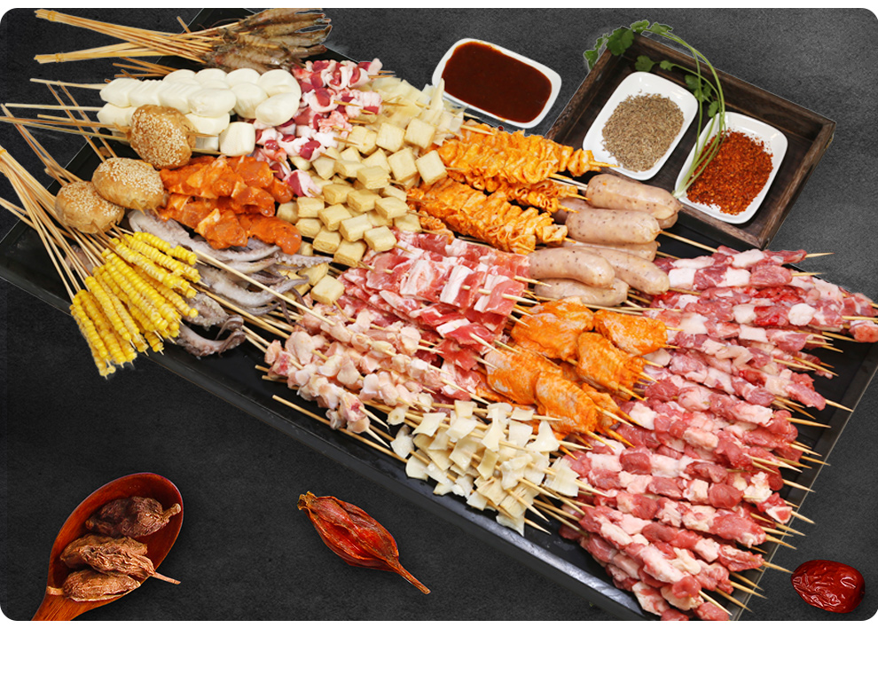 密云农家烧烤食材家庭烤肉套餐半成品新鲜羊肉串聚会户外烧烤烤肉食材