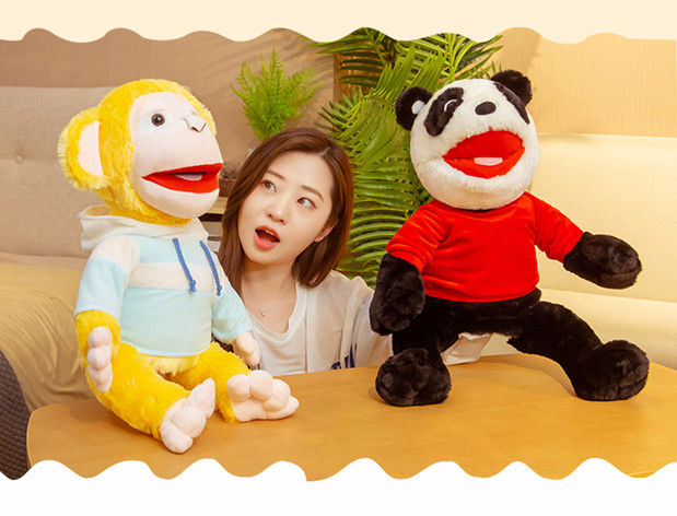 古仕龙戏剧新生活同款腹语动物手偶玩具娃娃嘴巴能动子游戏手套能张嘴