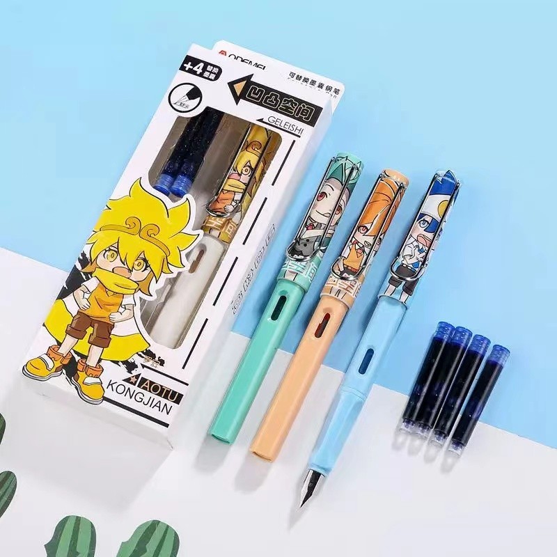 奥德美学生墨囊钢笔3.4通用墨囊0.