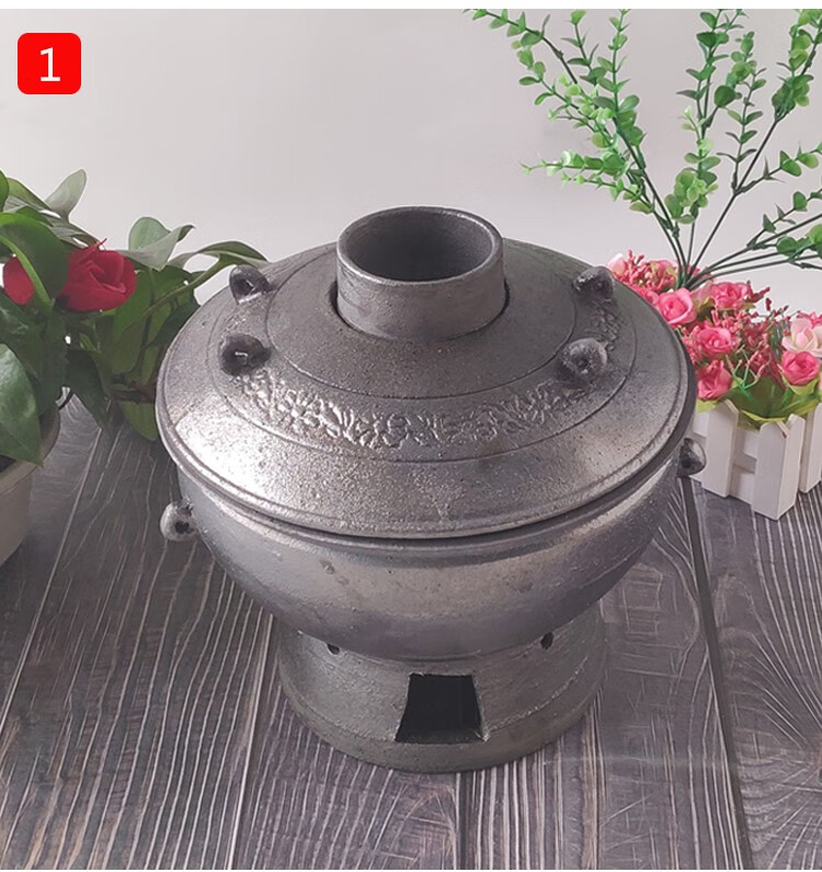 四川宜宾土火锅平定老式砂火锅炭火锅老式烧木炭火锅炉土砂锅老北京涮