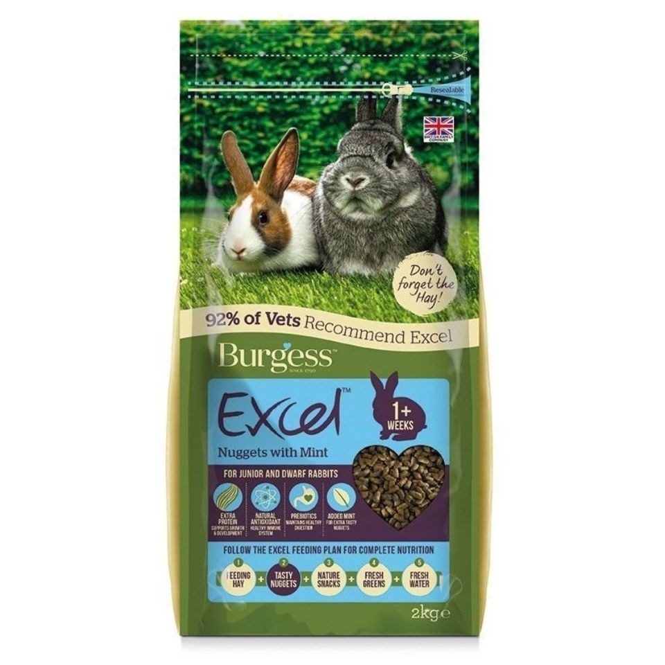 新进口布格斯burgess幼兔成兔粮2kg4kg装乐兔司幼兔粮2kg装两包中国布