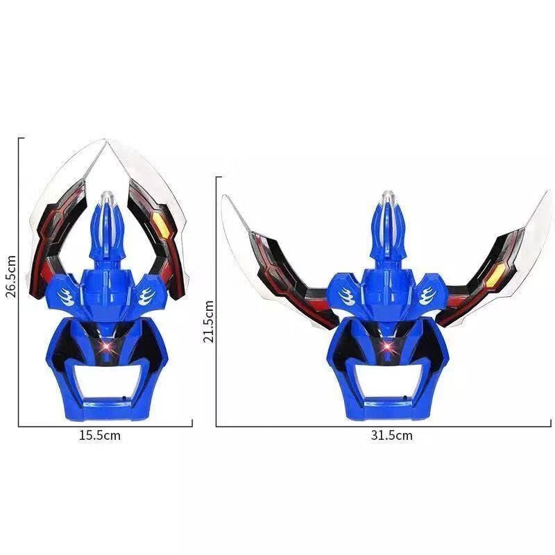 奥特曼玩具捷德之爪捷德升华器变身器赛罗眼镜卡片变形奥特曼玩具蓝色