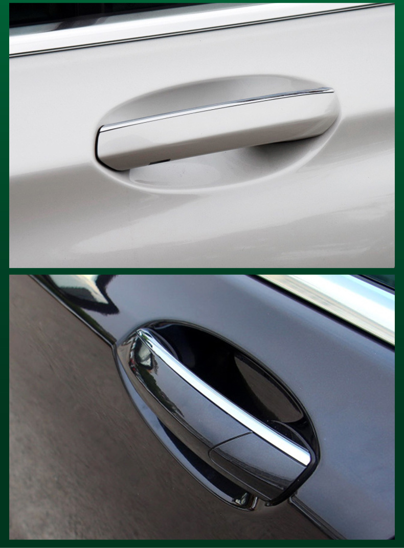 适用宝马7系730车门外拉手电镀饰条740新款门把手门外拉手亮条750 四