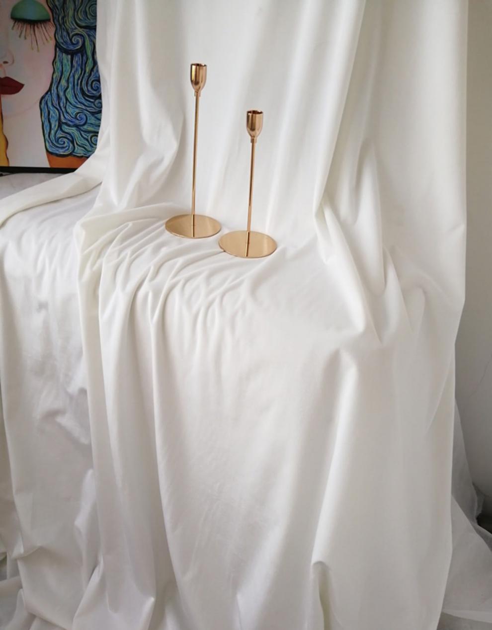 倾彩拍照背景布白色diy手工纯色布料丝绒婚礼周岁甜品台桌布吸光纯色