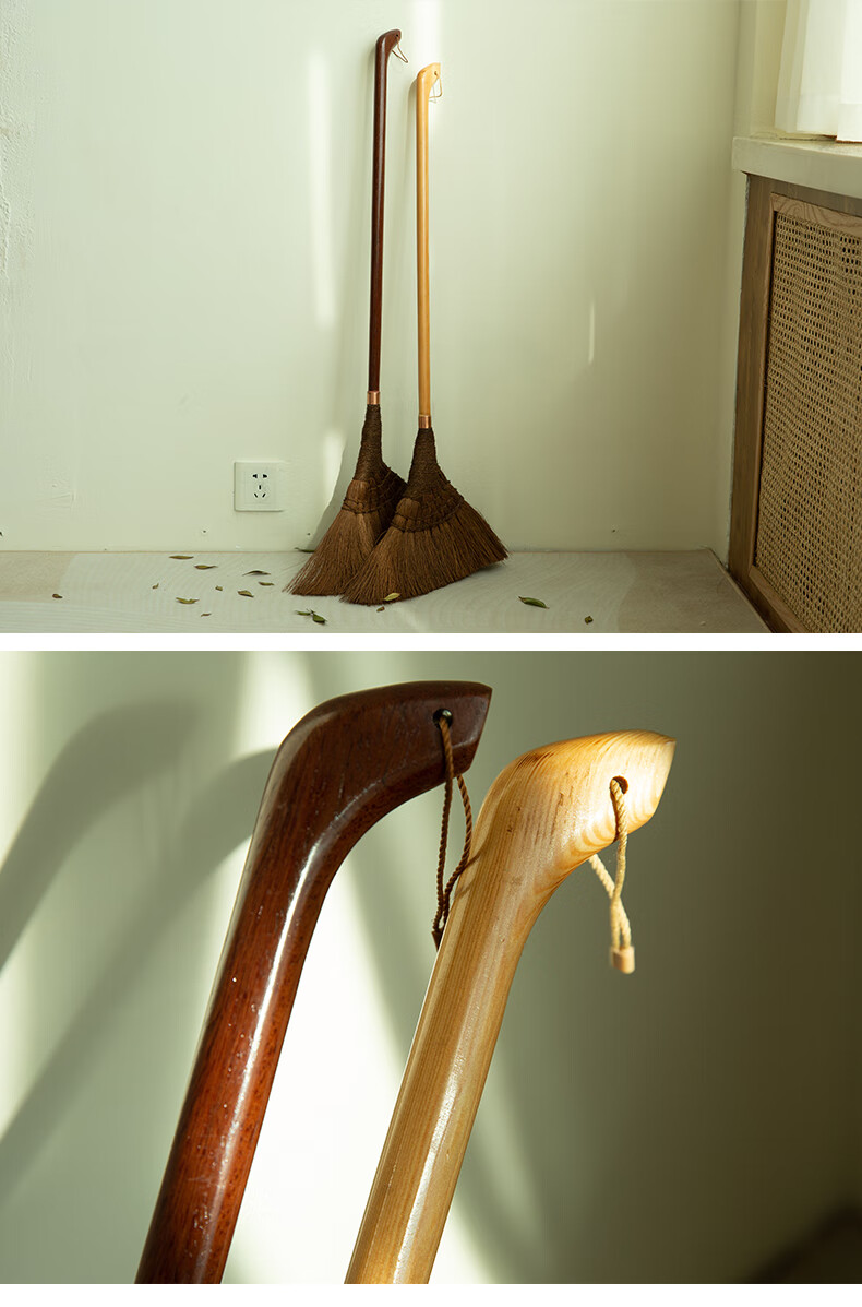 棕榈扫把大号扫地 棕榈扫帚家用木地板瓷砖扫把椰棕清洁卫生神器除尘