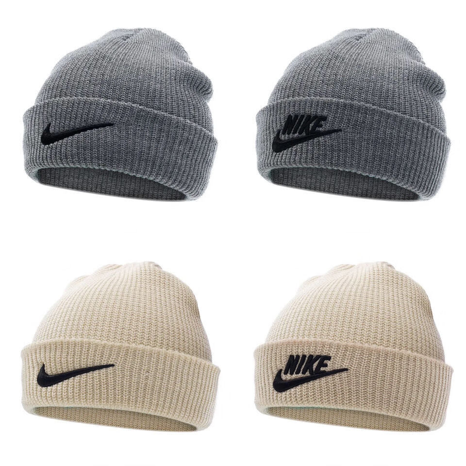 耐克(nike)ins潮牌针织帽秋冬新款百搭保暖毛线帽休闲帽男女情侣刺绣