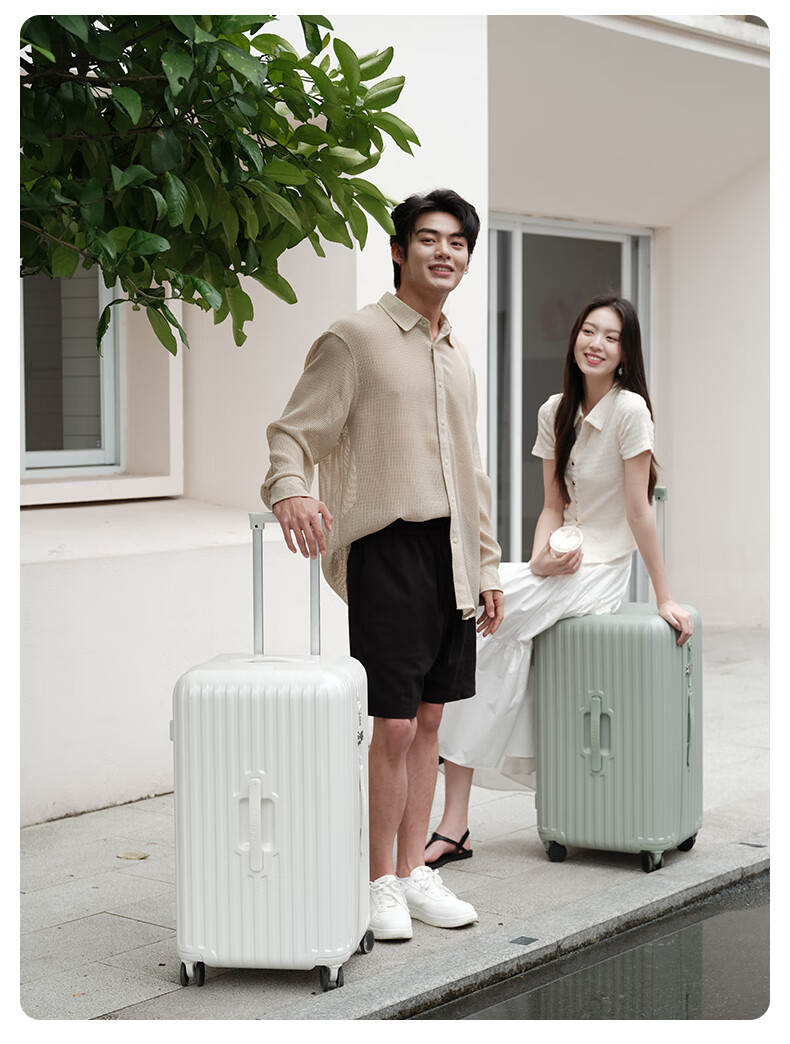 ROAMING Large Capacity Luggage, Thick And Durable Travel Suitcase with Wheels And Password Lock for Men And Women, Plum Green, 26 Inches 6