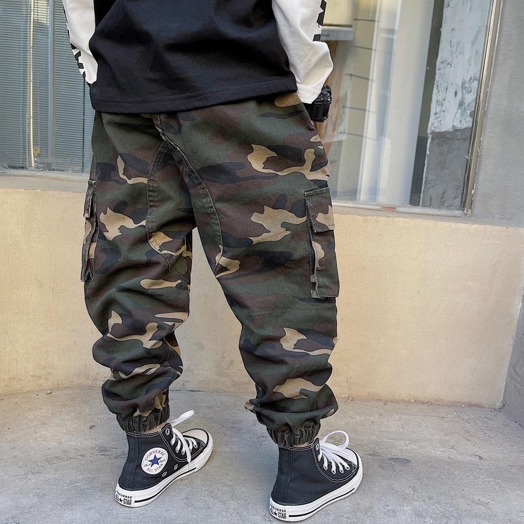 abathingbape潮牌日系潮牌bape春季新款男女儿童纯棉迷彩梭织工装裤