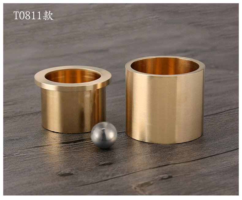 中式木门门脚脚垫铜环仿古大门铜配件纯铜门斗脚套门砧门针环金属杯