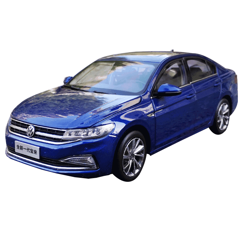 定制2019款一汽大众宝来合金汽车模型仿真金属118生日礼物摆件 星辰蓝