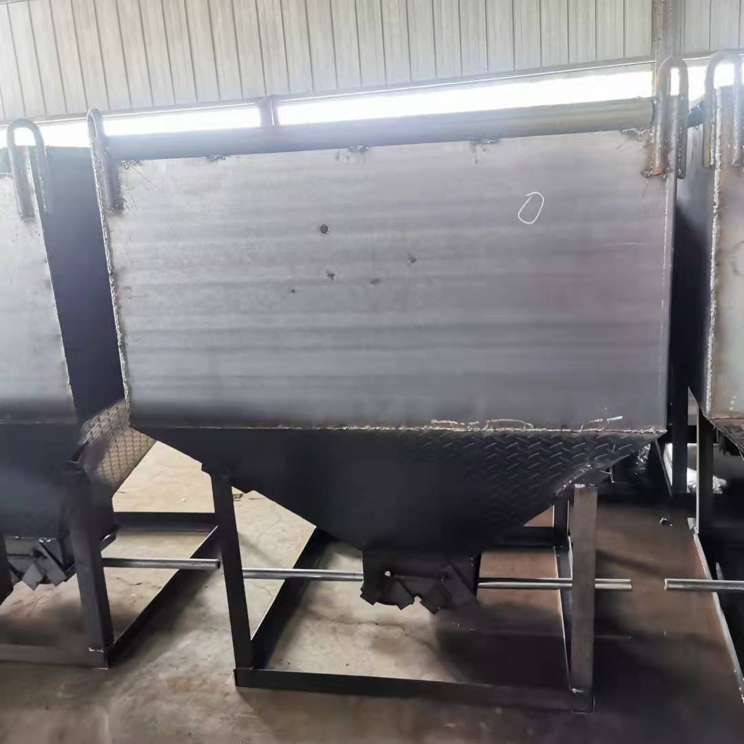 工地下灰料斗混凝土灰盘砖斗斜口下料吊车通用各种型号料斗 圆形料斗
