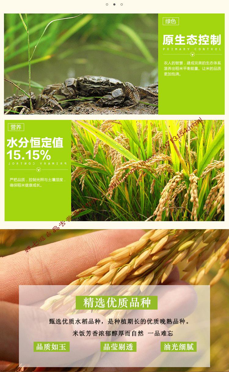 5kg蟹田大米10斤新米10kg东北大米20斤珍珠米 稻蟹共生大米10斤实惠装
