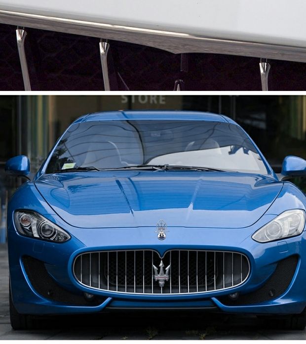 吉博力 莱凡特引擎盖前杠立体改装车标 玛莎拉蒂专用引擎盖立标【图片