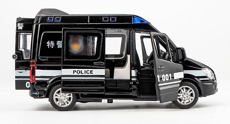 六一儿童节礼物宝宝大号特警车玩具车儿童男孩合金回力警察车仿真小