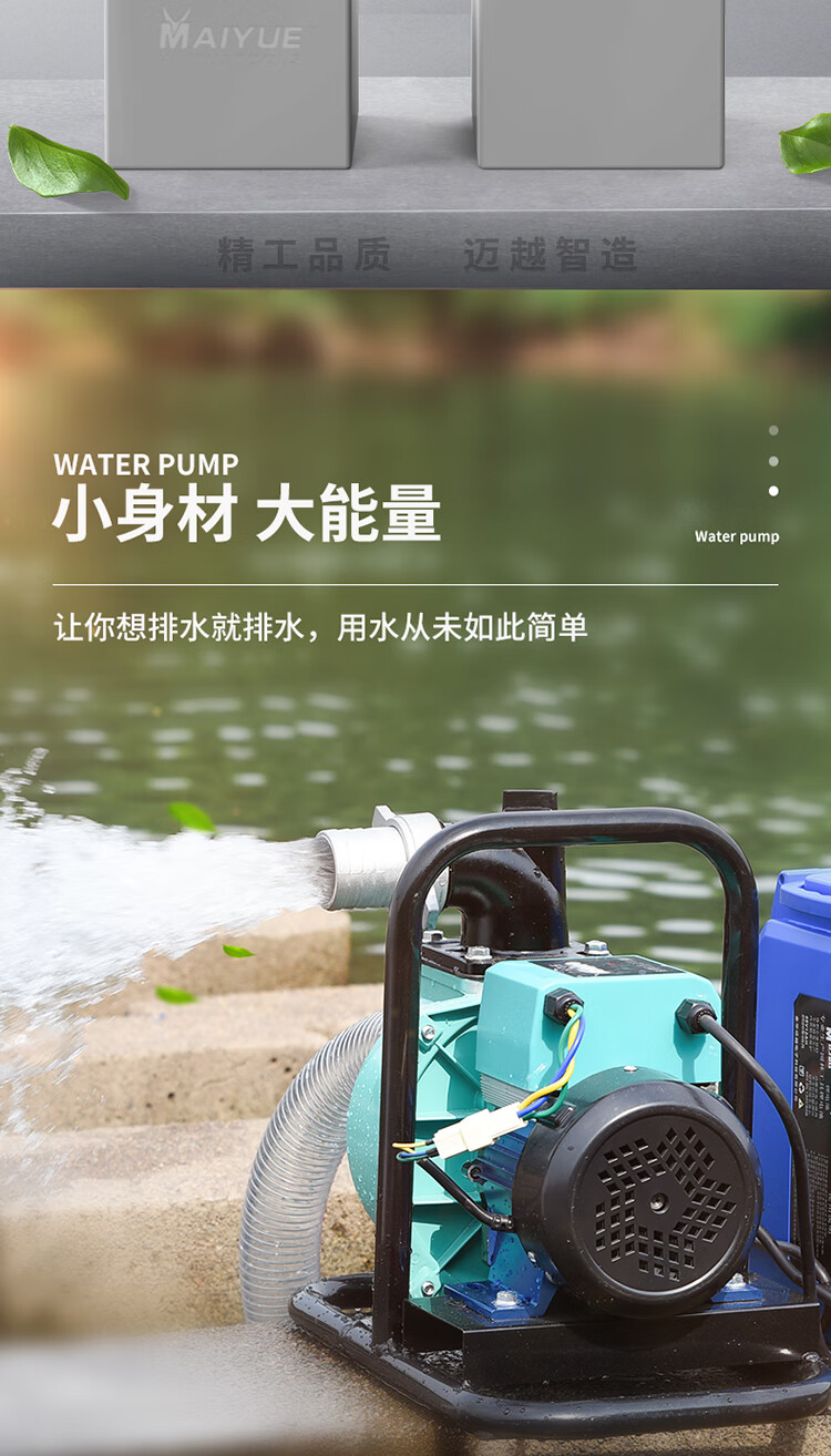 潜水泵48v60v72v伏抽水机农用家用电瓶车抽水1寸水泵含48v20ah锂电池