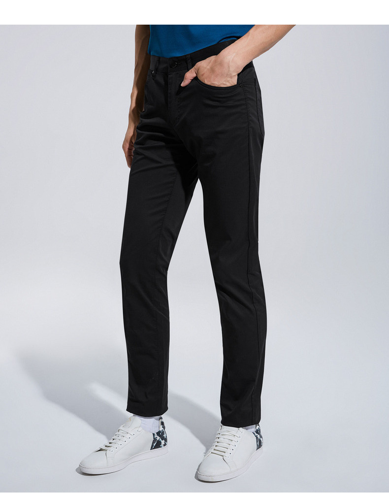 劲霸奥莱男装休闲裤春秋新品商务休闲微弹合身版男士长裤子fqza1505