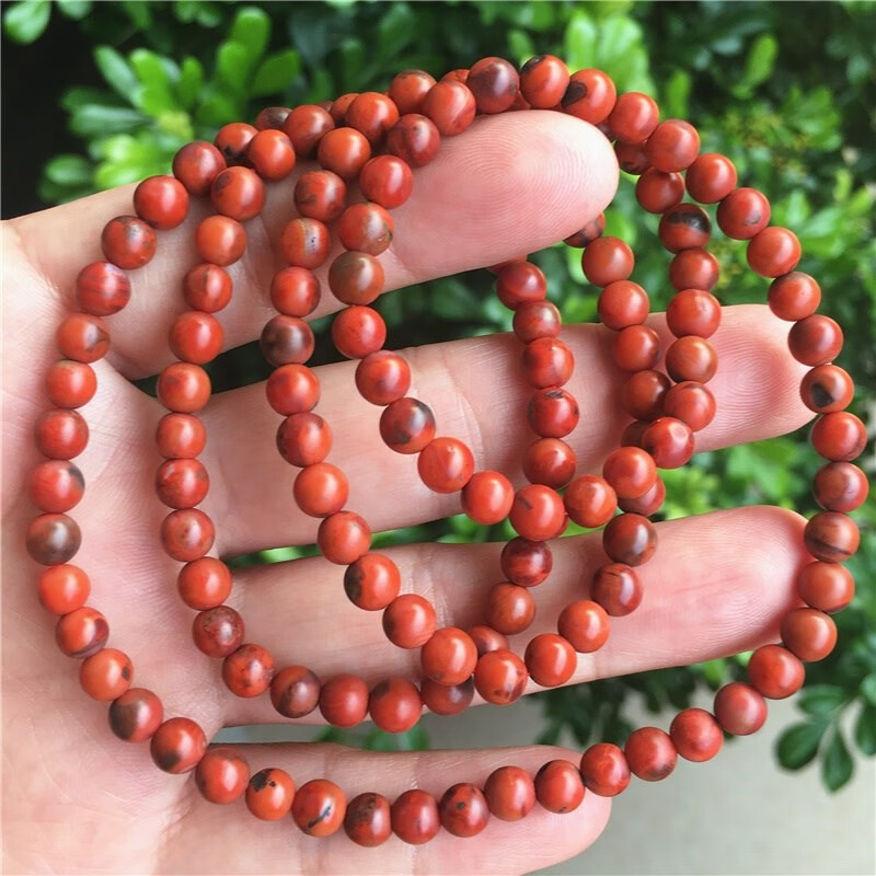 华花弥(huahuami)南红玛瑙四川凉山瓦西九口铁皮黄皮包浆带原皮佛珠