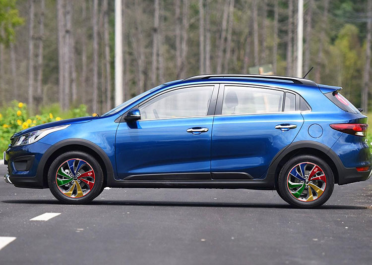 起亚kxcross专用a款轮毂贴纸车轮装饰改装改色电镀保护膜轮胎贴膜电镀