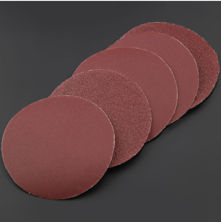 3寸植绒砂纸片75mm圆盘砂纸自粘式砂盘拉绒片背绒片砂纸片 40目【100