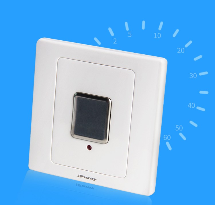 爱普瑞排气扇触摸延时面包开关86型2000w象牙白10分钟可调brt-413 零