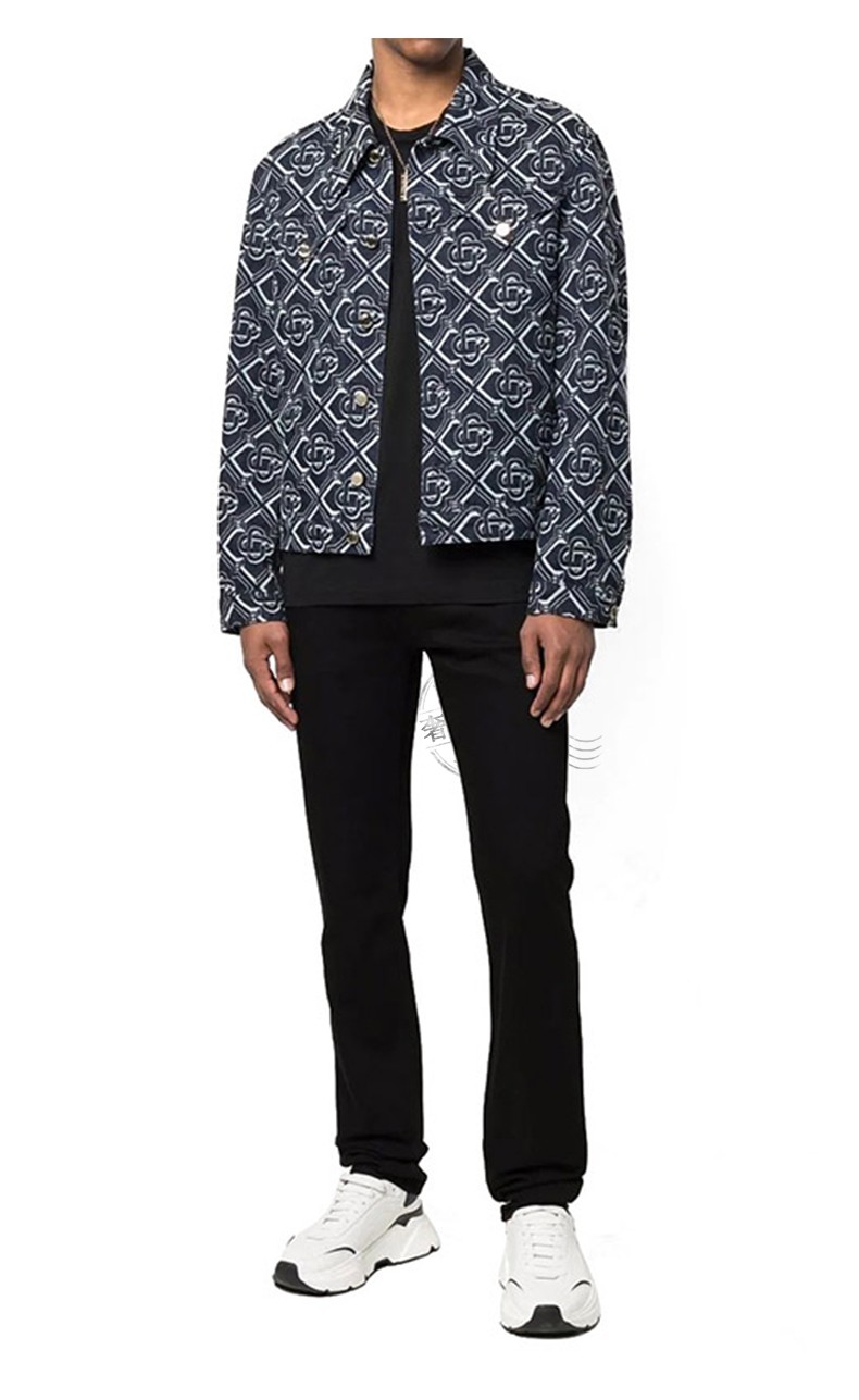 范思哲(versace)裤子男士美杜莎金头装饰休闲长裤 黑色a81832-221 1a0