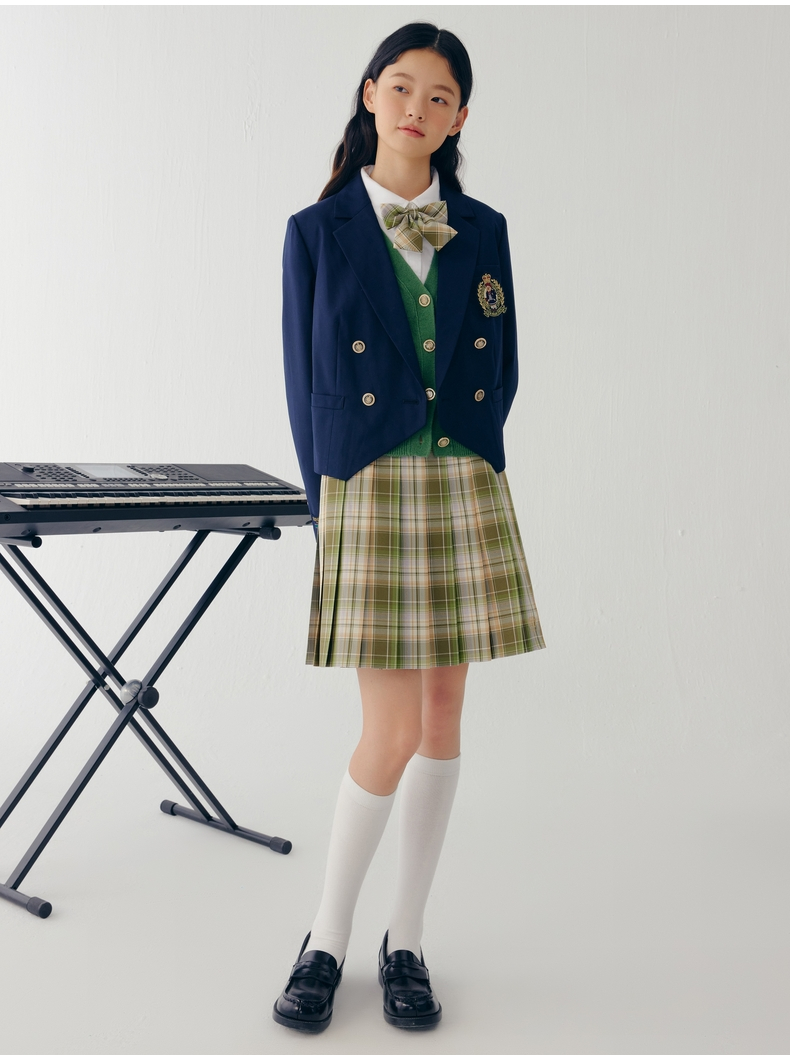 赵露思同款teenieweenie小熊半身裙jk制服学院风百褶裙女春夏新款半身