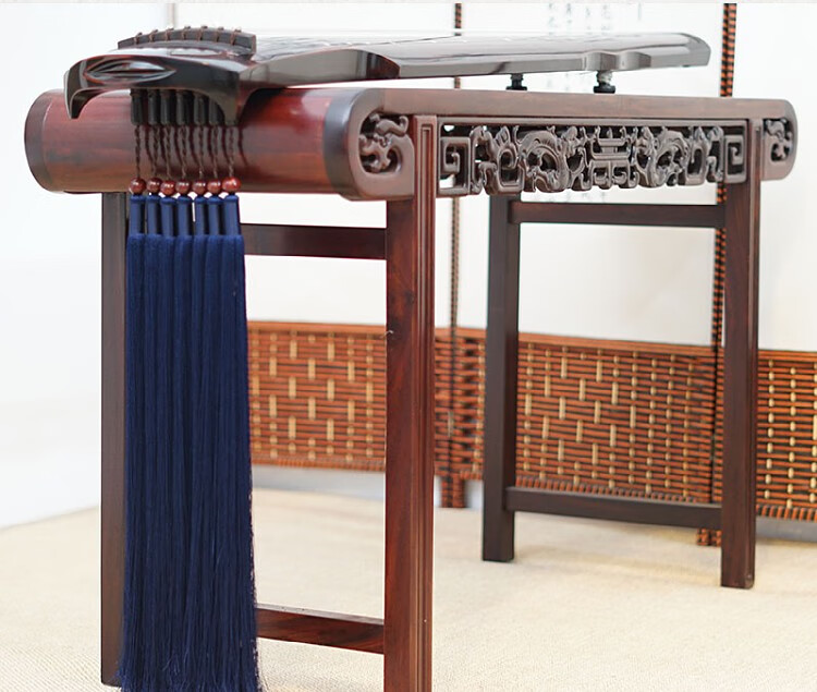 古琴琴穗古琴流苏古琴通用垂坠冰丝琴穗千丝穗真丝配件枣红色