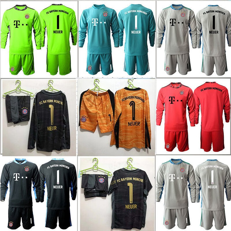 拜仁慕尼黑守门员1号诺伊尔球衣可自定义名字-2021赛季同款 拜仁短袖1