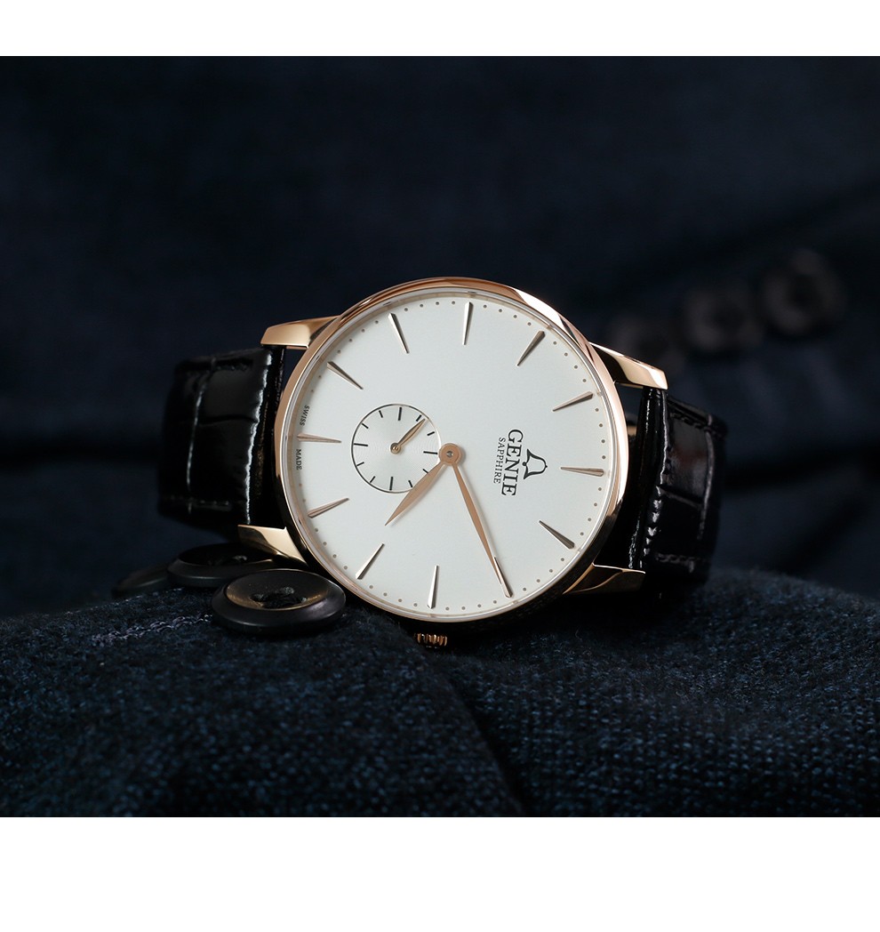 爵尼genie手表瑞士原装进口时尚商务石英手表穆尔兹系列gnqt2032mlqrl